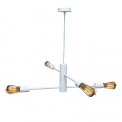 Люстра підвісна MSK Electric Asket на чотири плафони Е27 NL 6120-4 WH Білий (619773) Куйбишеве