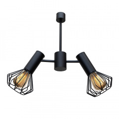 Люстра MSK Electric Diadem на два плафони Е27 NL 22152-2 BK Чорний (619803) Суми