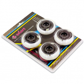 Колеса для роликов 4шт Zelart SK-4448 колесо PU р-р 70х24мм без подшипников Белый