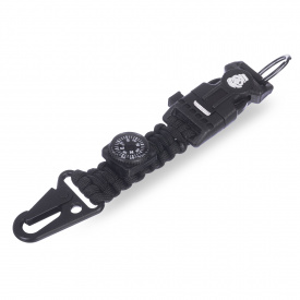 Браслет из паракорда для выживания в экстремальных условиях 4 в 1 SP-Sport TY-1619 Черный