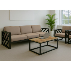 Столик журнальный Tobi Sho Урбан/G4 ДСП для гостинной, офиса, приемной Дуб эвок, 500х1140х470 мм Червоноград