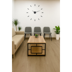 Столик журнальный Tobi Sho ЛофтВуд/G1 ДСП для гостинной, офиса, приемной Дуб сонома, 500х1140х470 мм Долина