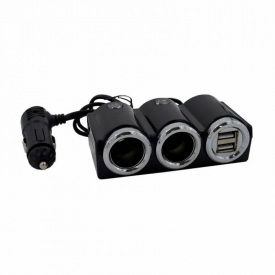 Разветвитель прикуривателя в автомобиль 2 USB 12V-24V Olesson 1502