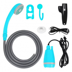 Душ портативный на аккумуляторе Lakeshore 2200 мАч Синий (Н051108)