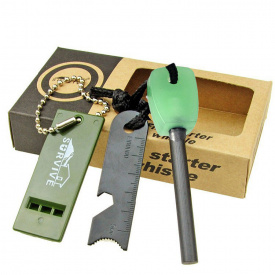 Походное огниво EDC Strike fire и свисток