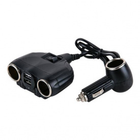 Разветвитель прикуривателя для авто Olesson 1630 на 3 гнезда Черный 30151365