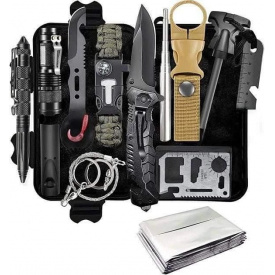 Туристический yабор для выживания UrbanKit 14 в 1 снаряжение и инструмент для оказания первой помощи (SURUK-14)