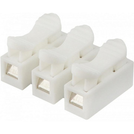 Набір з'єднувачів для дроту PW CH-3 колодки клемні на три контакти 30 шт Білий (C051302-30)