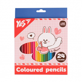 Олівці кольорові YES 24 кол Line Friends Cony (290742)