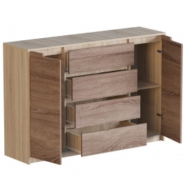 Комод для речей Еверест Мікс-3 Ролики сонома трюфель