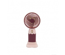 Ручной вентилятор Mini Fan Hello Summer 121 Бордово-розовый (30151451)