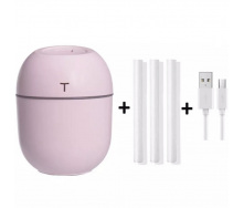 Ультразвуковой мини-увлажнитель воздуха OEM HUMIDIFIER с диффузором USB 10х7х5 см 220 мл Розовый (HT0002)