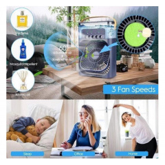 Портативный настольный мини-кондиционер увлажнитель Arctic Air Cooler 4в1 LED Синий Ладан