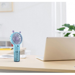 Ручной мини-вентилятор Mini Fan 6618 Голубой (30151446А) Охтирка