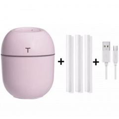 Ультразвуковой мини-увлажнитель воздуха OEM HUMIDIFIER с диффузором USB 10х7х5 см 220 мл Розовый (HT0002) Николаев