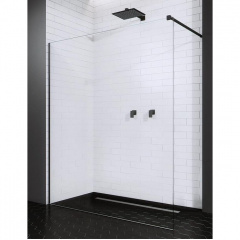 Душова перегородка Radaway Modo II New Black 1100x2000 чорний/прозоре Бучач