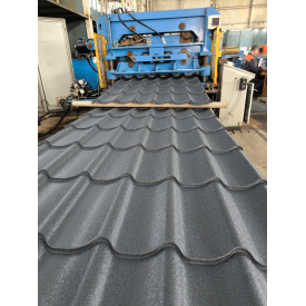 Металлочерепица (МОНТЕРЕЙ) RAL 7024М 0.45 