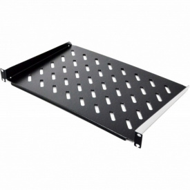 Полиця консольна CMS UA-SHC350B 19" 1U 48x35x4.35 см Чорний (111777)