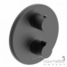 Смеситель-термостат скрытого монтажа на три потребителя Imprese Kucera f04603410AD матовый черный