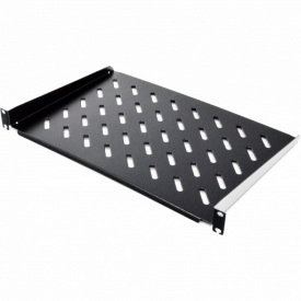 Полка консольная CMS UA-SHC200B 19" 1U 49x21x5 см Черный (201649)