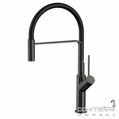 Смеситель для кухни с гибким изливом Imprese Boa BS f03401410BS матовый черный Умань