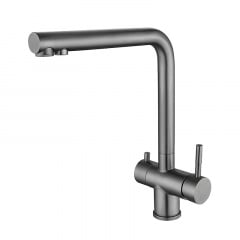 Смеситель для кухни Zerix LUX-021 Графит ZX4871 Доманёвка