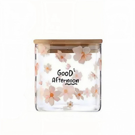 Банку для сипучих продуктів YIWU Sakura 800 мл Різнокольоровий (HP-34-25)