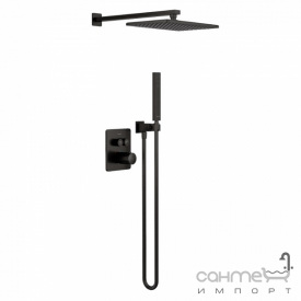 Душевая система скрытого монтажа с термостатом Imprese Grafiky ZMK0424070481 черный никель