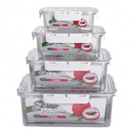 Набор контейнеров для хранения YIWU Белый 4 шт (HP-27-5)