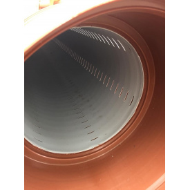 Гофрированная дренажная (перфорированная) труба ПП SN8 315 6м градус перфорации 220-360