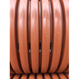 Гофрована дренажна (перфорована) труба ПП SN8 160-200мм 6м градус перфорації 360