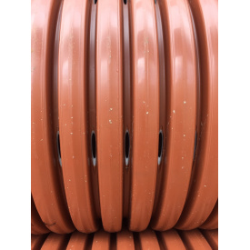 Гофрована дренажна (перфорована) труба 160 6м градус перфорації 120-360