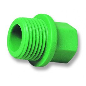 PPR заглушка с різьбою PN20 GreenLife Ø20 (PipeLife)