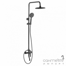 Душевая стойка с изливом Imprese Modus B t030B08210SR матовая черная