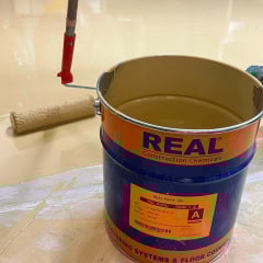 Эпоксидная глянцевая краска 1 кг Epoxy Paint 180 REAL для промышленных полов, металла и бетона Белая Церковь