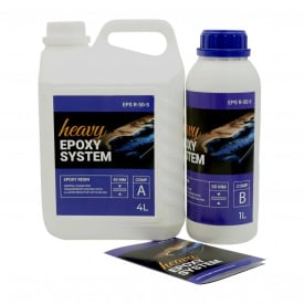 Прозора епоксидна смола 5 кг + затверджувач Heavy Epoxy Комплект для заливки стільниць, стін, підлоги, картин