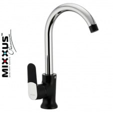 Змішувач для кухні Вухо на гайці MIXXUS Premium Tiger Black (чорний) (Chr-014), Польща