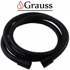 Шланг для душу силіконовий 150 см (Колір чорний) KB-0803-150-05, Grauss Чехія