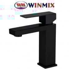 Змішувач для умивальника Winmix BLACK KUB HEAVY (Chr-001) SUS304, Польща (нержавіюча сталь)