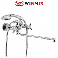 Змішувач для ванни з довгим носом Winmix Premium Retro Euro (Chr-140)