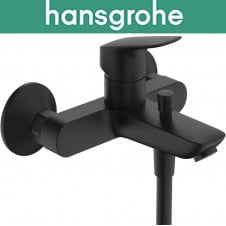 Змішувач Hansgrohe (art 71400670) для вани Logis одноважільний відкритий монтаж, Чорний мат