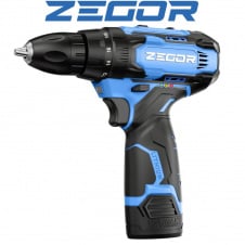 Шуруповерт акумуляторний ZEGOR CDA-12 (2 *(12В, 2 А/г)) у коробці (Серія ADVANCED)