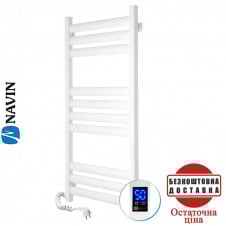 Сушка для рушників Електро Navin Ellipse 50*100 Sensor, таймер Білий, Лівий (вуглецева сталь)