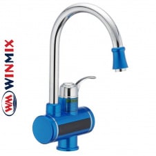 Електричний проточний водонагрівач Winmix Electra 240E Blue на миття 3 кВт (синього кольору)