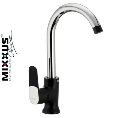 Змішувач для кухні Вухо на гайці MIXXUS Premium Tiger Black (чорний) (Chr-014), Польща Івано-Франківськ