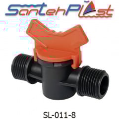 Кран із зовнішніми різьбленнями 1/2" для поливу DN1/2"*1/2" (КСН 16*1/2*1/2) Арт. SL-011-8 Вишневое