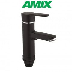 Змішувач для умивальника з термопластику AMIX Raul-001-A Black (без підводки), Чорний Херсон