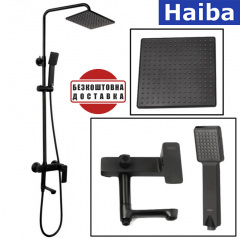 Душова колона HAIBA Kubus 003-J Black Самбор