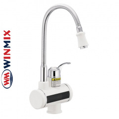 Електричний проточний водонагрівач Winmix Electra 240EF рефлекторний гусак на миття 3 кВт (гнучкий вилив) Нікополь