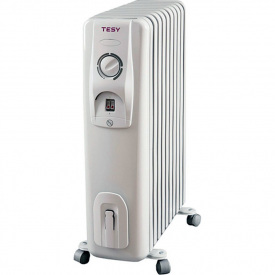 Олійний радіатор Tesy CC 2510 E05 R (2,5 кВт) (з терморегулятором, датчиком від падіння та перегріву)